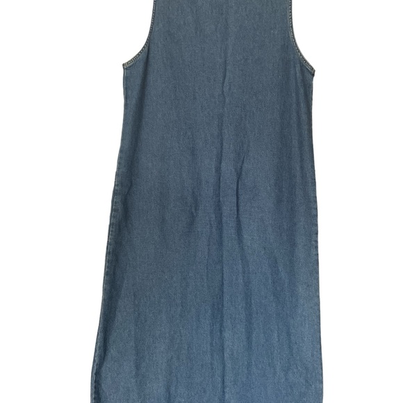 Vintage Pellini Blues Denim Romper Maxi Dress size Large - Picture 5 of 5